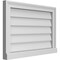 Ekena Millwork Vertical Surface Mount PVC Gable Vent w/ 2"W x 2"H , Brickmould Sill Frame, 26"W x 18"H GVPVE26X1803SN - alternate 5